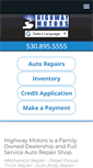 Mobile Screenshot of highwaymotorschico.com